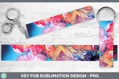 GorgeousNeon Flowers Key Fob design.