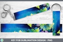 GorgeousNeon Flowers Key Fob design.