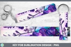 GorgeousNeon Flowers Key Fob design.