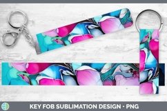 GorgeousNeon Flowers Key Fob design.