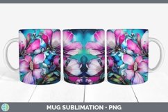 GorgeousNeon Flowers Mug Wrap design.