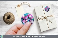 GorgeousNeon Flowers Stickers design.