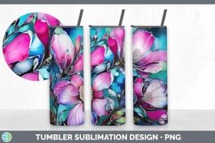 GorgeousNeon Flowers Tumbler design.