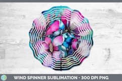 GorgeousNeon Flowers Wind Spinner design.