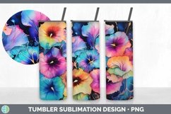 GorgeousNeon Flowers Tumbler design.