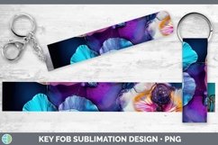 GorgeousNeon Flowers Key Fob design.