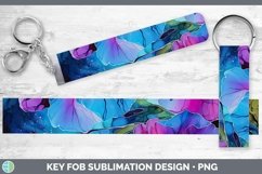 GorgeousNeon Flowers Key Fob design.