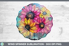 GorgeousNeon Flowers Wind Spinner design.
