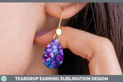 GorgeousNeon Flowers Teardrop Earrings design.
