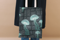 neon goblincore design, bioluminescent electric art, gritty urban texture, toxic mushroom design, glowing circuit background, cyberpunk neon style, streetwear pattern print, alt fashion artwork, dark grunge texture, electric slime design, goblincore seaml