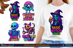 Neon Halloween Sublimation Designs | Witch Vibes Product Image 1