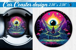 Car Coaster | Halloween sublimation Product Image 1