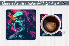 Square Coaster | Neon | Halloween coaster Product Image 1