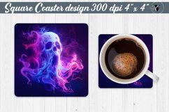Square Coaster | Neon | Halloween coaster Product Image 1