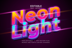 neon editable text effect style vector bundle Product Image 5