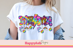 Neon Retro 90s Mama Charm PNG Product Image 2