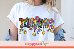 Neon Retro 90s Mama Charm PNG Product Image 2