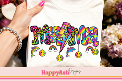 Neon Retro 90s Mama Charm PNG Product Image 1