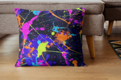 Neon Paint Splatter Digital Papers Product Image 3