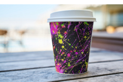 Neon Paint Splatter Digital Papers Product Image 4