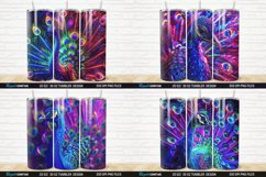 3D Neon Peacock Rainbow Tumbler Bundle Product Image 6