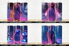 3D Neon Penguin Snow Winter Tumbler Bundle Product Image 7