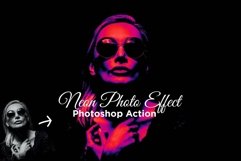 Neon Photo Effect Photoshop Action Product Image 1