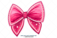 neon pink bow, glowing coquette bow, vibrant bow design, pink glow clipart, digital bow design, neon glow design, glowing bow art, vibrant neon pink, coquette bow art, pink sublimation design