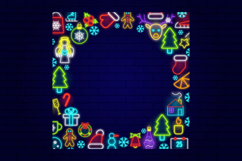 Christmas Vector Neon Icons Product Image 3