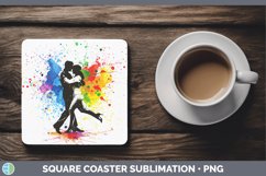 GorgeousNeon Square Coaster design.