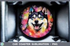 GorgeousNeon Car Coaster design.