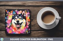 GorgeousNeon Square Coaster design.