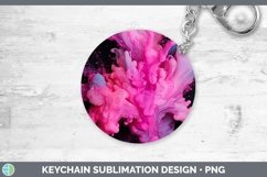 GorgeousNeon Splash Keychain design.