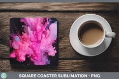 GorgeousNeon Splash Square Coaster design.