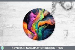 GorgeousNeon Splash Keychain design.
