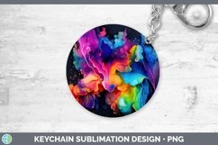 GorgeousNeon Splash Keychain design.