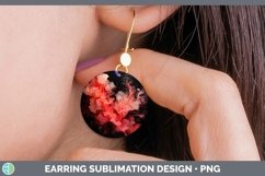 GorgeousNeon Splash Round Earrings design.