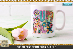 Neon Summer Floral is a professional design that is available at 300dpi PNG to use for Sublimation, iron-on transfer, DTG Printing and normal printing.