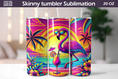 Tropical Sunset Animals Tumbler Wrap | Summer Tumbler Bundle Product Image 7