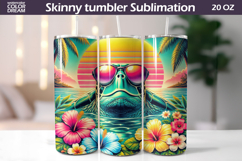 Tropical Sunset Animals Tumbler Wrap | Summer Tumbler Bundle Product Image 11