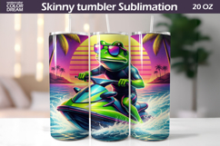 Tropical Sunset Animals Tumbler Wrap | Summer Tumbler Bundle Product Image 14