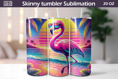Tropical Sunset Animals Tumbler Wrap | Summer Tumbler Bundle Product Image 22
