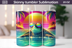 Tropical Sunset Animals Tumbler Wrap | Summer Tumbler Bundle Product Image 26
