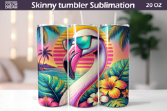 Tropical Sunset Animals Tumbler Wrap | Summer Tumbler Bundle Product Image 30
