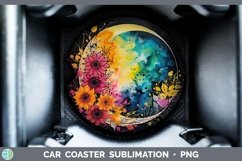 GorgeousNeon Car Coaster design.