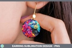 GorgeousNeon Round Earrings design.
