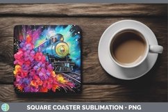 GorgeousNeon Square Coaster design.