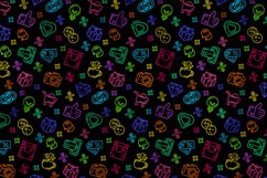 Neon Shopping Sale Pattern Product Image 1