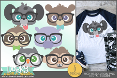 Cute Peeking Animals Clipart Bundle Product Image 10
