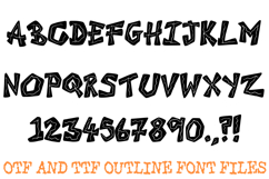 Nervous Angles Lettering Font Cartoon Handwriting ABC OTF Product Image 2